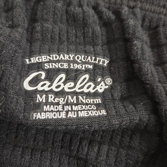 Cabela’s Polartec Power Dry Bottoms Pants Base Layer Black Mens Med - Picture 5 of 9